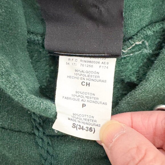 THRASHER LOGO GREEN HOODIE * FLAWS SHOWN - Picture 5 of 10